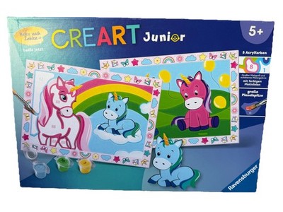 Ravensburger CREART Malen nach Zahlen 28510 - Zauberhafte Einhörner 5-7 Jahren