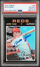 1971 Topps Pete Rose Signed Baseball Card 100 Certified PSA 4 PSADNA Auto 10 HOF