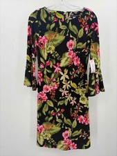 Pre-Owned Tommy Hilfiger Black Size 2 Short Long Sleeve Dress