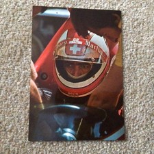 CLAY REGAZZONI F1 DRIVER - VINTAGE - POSTCARD