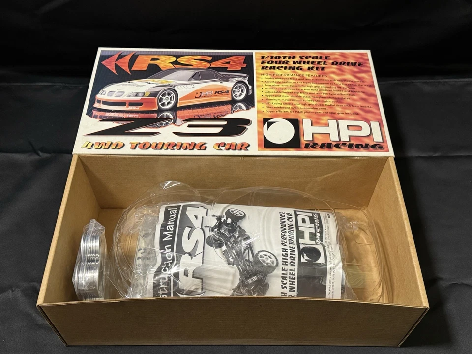 Vintage 1996 HPI Racing RS4 1/10 Touring BMW Z3 Roadster Kit New in Box - Image 2 of 4