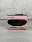 Sony Walkman Radio Cassette Player FM/AM Pink WM-F38/F68 RARE Vintage For Repair