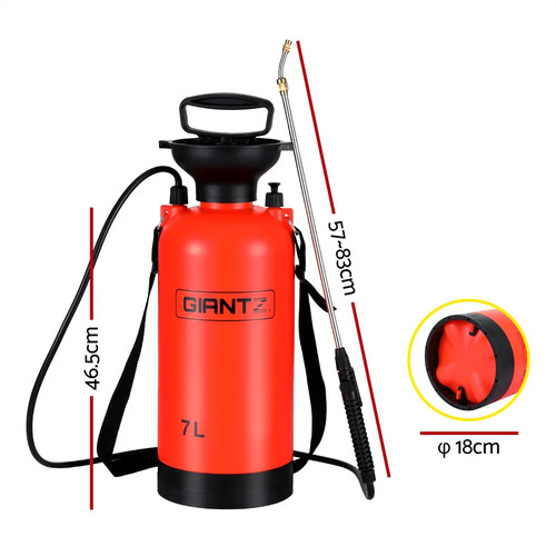 Giantz Weed Sprayer Pressure 7L Shoulder Garden Spray - Picture 2 of 7