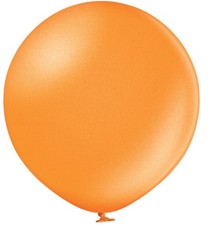 Belbal 081 Metallic Bright Orange 61cm 24 Inch B250 Latex Luftballons 5 St&uuml;ck