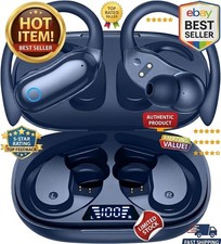 Active Noise Cancelling Ear Buds 96hrs Playback Bluetooth Dual Battery Display