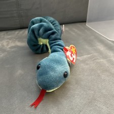 ty hissy snake beanie baby 1997 retired with tags with tag errors
