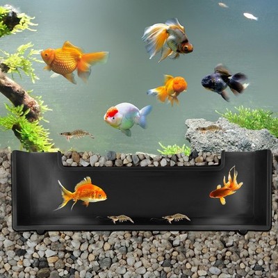 CPLIKE Shrimp Cave Aquarium Tunnel, Decor Underground Tunnel Black 