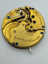 Vintage Elgin 16s 11J Grade 92 Pocket Watch Movement - Runs