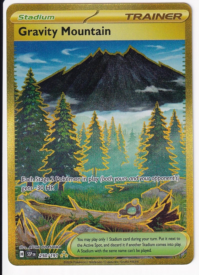 Gravity Mountain - Holo Hyper Rare SV08: Surging Sparks 250/191 NM