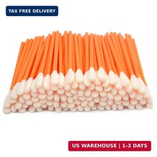 s 100PCS Cleaning Swabs,Multi-Purpose Cleanroom Foam Tip Cleaning Swabs Orange 