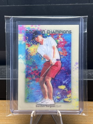 #ad 2024 UD Goodwin Champions Gordon Sargent Splash of Color Lenticular #SCL GS $9.99