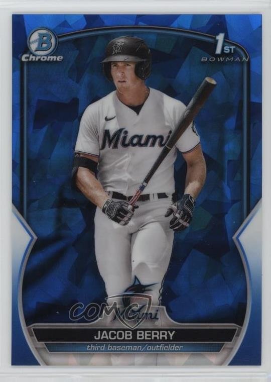 2023 Bowman Sapphire Edition Chrome Prospects Jacob Berry #BCP-108 10k8