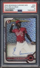 2022 Bowman Chrome Mega Box Baseball AUTO Elly De La Cruz ROOKIE PSA 9 REDS MINT