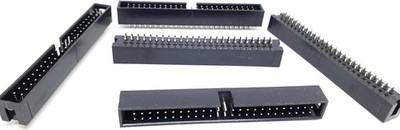 Lot of 5x 2x25 Dual Row PCB Male Ribbon Cable Connectors