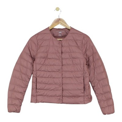 Uniqlo Steppjacke Damen Größe XS Rosa Ultraleicht Daunen Packbar