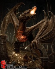 1:6 Smaug The Hobbit Fan Art UNPAINTED High Quality Garage Kit