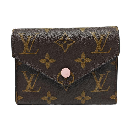 Louis Vuitton Victorine Wallet 'Brown Monogram Canvas/Rose Ballerine Pink'#F1QFC