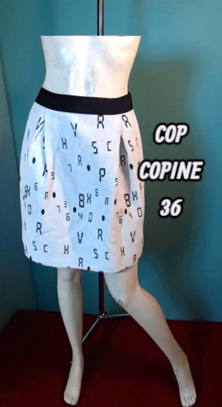 Jupe Déstructurée Cop Copine - Taille 36, Couleur Grise - Occasion Très Bon état
