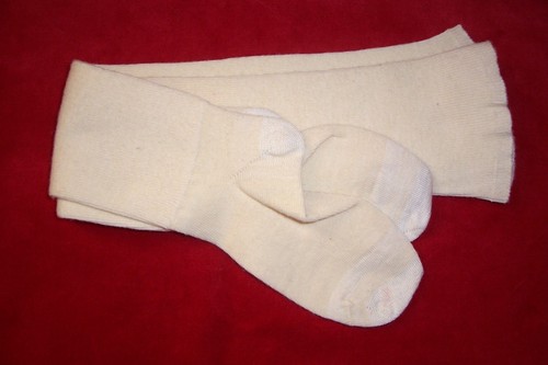 Vintage 1930's 1940's Infant/small child's Wool Long Hose Stockings