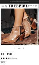 Bnib Freebird Detroit Womens Size 8 Handcrafted Taupe Leather Boots. Bnib Freebird Detroit Womens Size 8 Handcrafted Taupe Leather Boots.