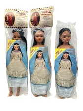 Fibre Craft Indian Princess Doll Lot 15 Inch Pattern Native American Girl 3202