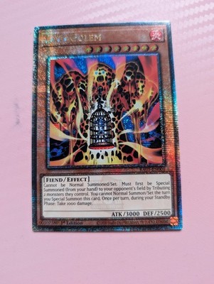 Yu-Gi-Oh Lava Golem RA01-DE001 1. Auflage Quarter Century LP/NM