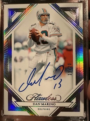 🔥2023 Panini Flawless - Flawless Frame Signatures Dan Marino 13/20 Jersey Match