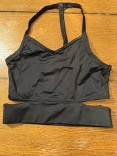 Balera Dancewear Black Cutout Detail Crop Top Girls Size LC girls 12-14 