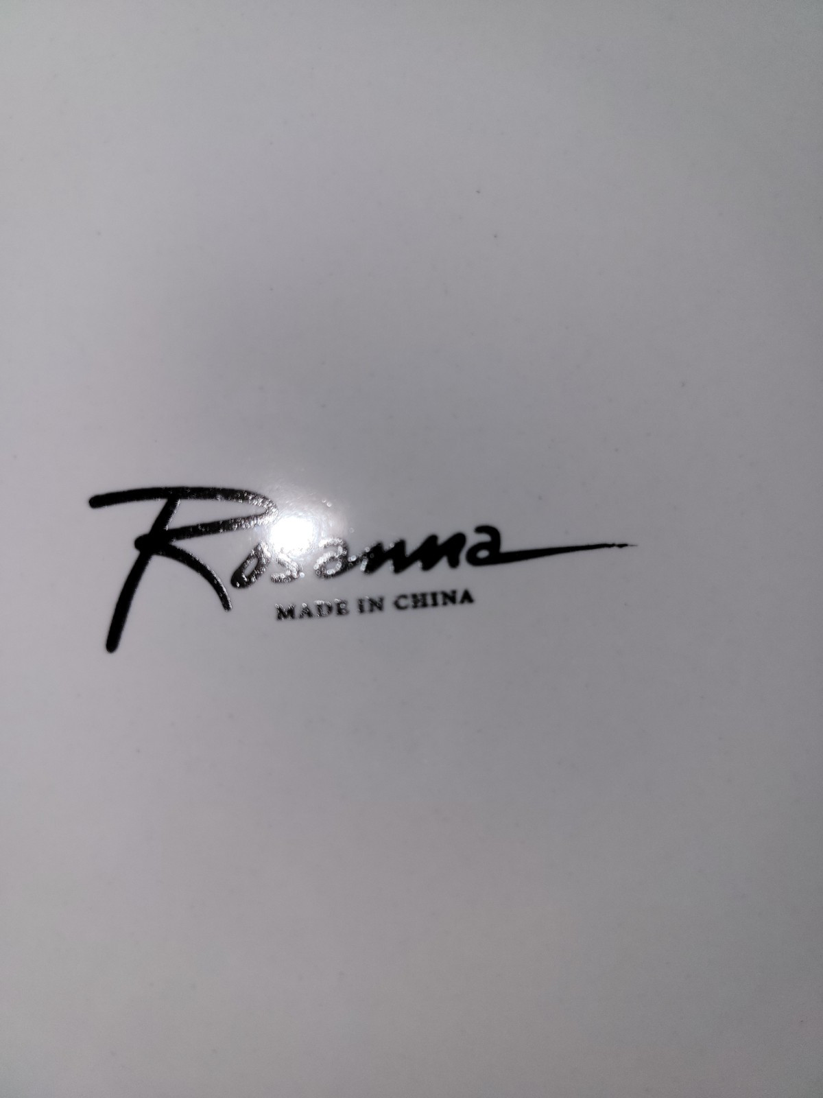 Pottery Barn Set of 4 Rosanna "Santa Baby"  Christmas salad plates Retro