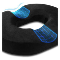 Donut Sitzkissen 45 Cm Ergonomisches Ringkissen FüR BüRostüHle Schwarz Warm