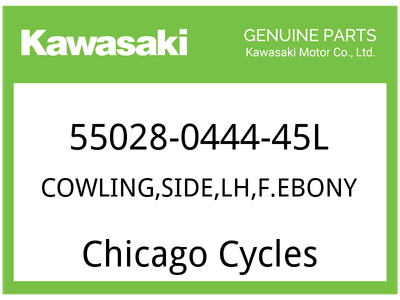 Kawasaki OEM Part 55028-0444-45L COWLING,SIDE,LH,F.EBO Kawasaki OEM Part 55028-0444-45L COWLING,SIDE,LH,F.EBO