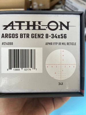 Athlon Argos BTR Gen 2 34x30mm Rifle Scope for sale online | eBay