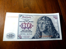 Germany Federal Republic, 10 Mark, 1970, P-31a, UNC Pre-Euro, Sailboat