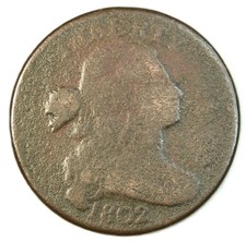 1802 draped bust large cent - (With  Corrosion)- SMH1035