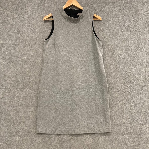 Sussan Dress Womens Size Small Grey Sleeveless Mini Bodycon 52806