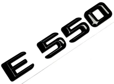 #1 BLACK E550 REPLACEMENT FOR MERCEDES REAR TRUNK EMBLEM BADGE NAMEPLATE DECAL