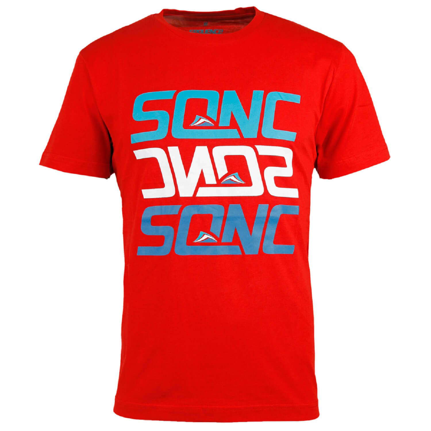 Футболка Sequence Twisted Herren с принтом rot mit Surf - NEU