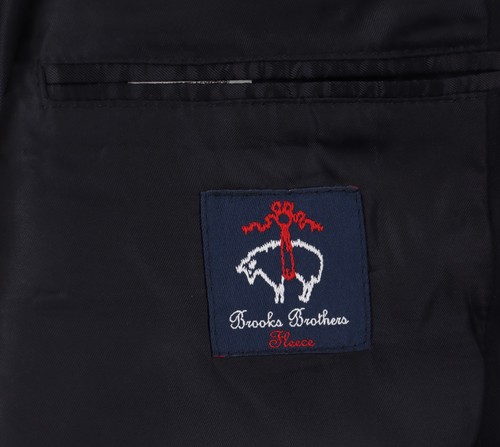 Boys 20 Brooks Brothers Fleece Loro Piana Super 120's Wool Navy Blue Blazer - Picture 12 of 14