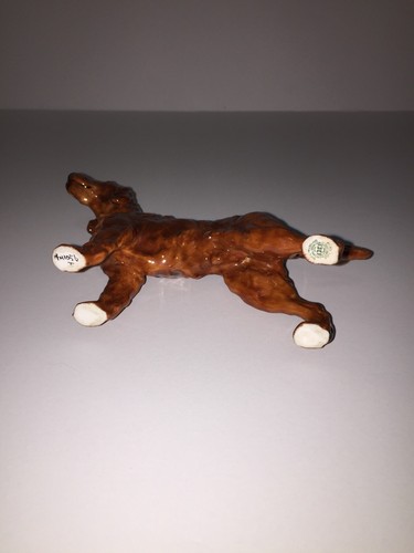 Royal Doulton - HN1056 Irish Setter Dog - 3 7/8" High (#627) - Picture 5 of 7