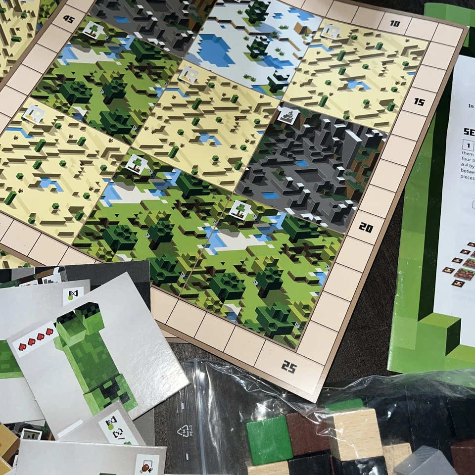 MINDCRAFT BUILDERS & BIOMES GAME boys girls board RAVENSBURGER Building Brain - Image 4 of 4