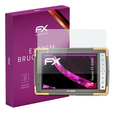 atFoliX Glasfolie für Topcon FC-6000 Displayfolie 9H Schutzpanzer