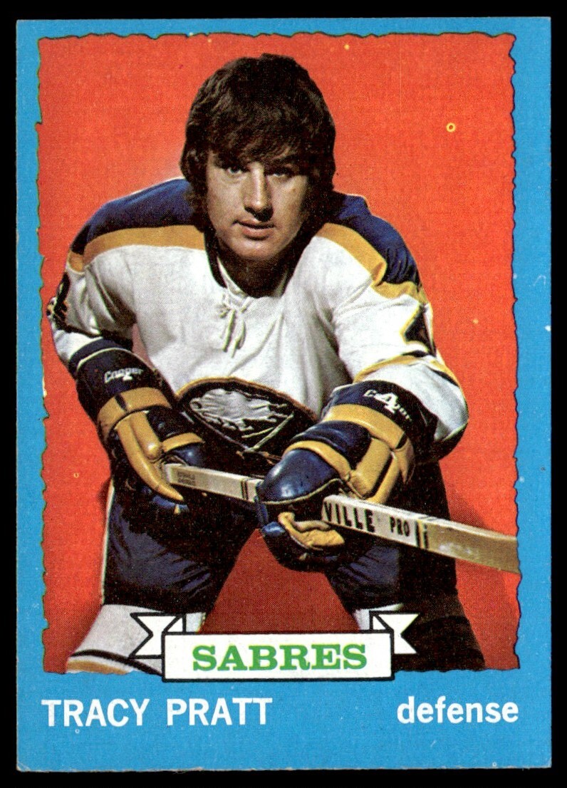 1973-74 Topps Dark Backs Tracy Pratt Buffalo Sabres #54 Vintage