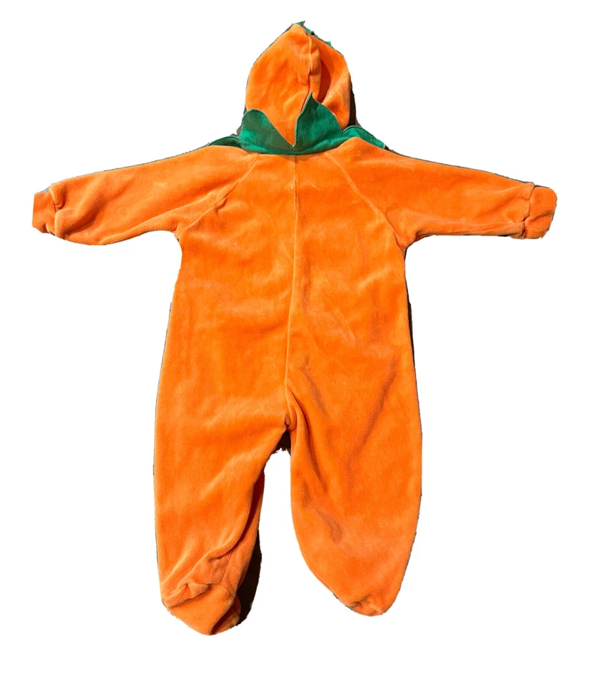 Disfraz de Calabaza Talla 3/6M Miniwear Vintage - Algodón - Cremallera Una Pieza Foto 2 de 4