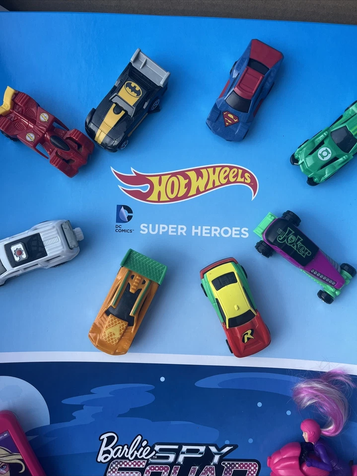 ¡¡¡Exhibición espía Barbie McDonalds 2016 Hot Wheels!!! RARO!!! Juego completo Foto 2 de 4
