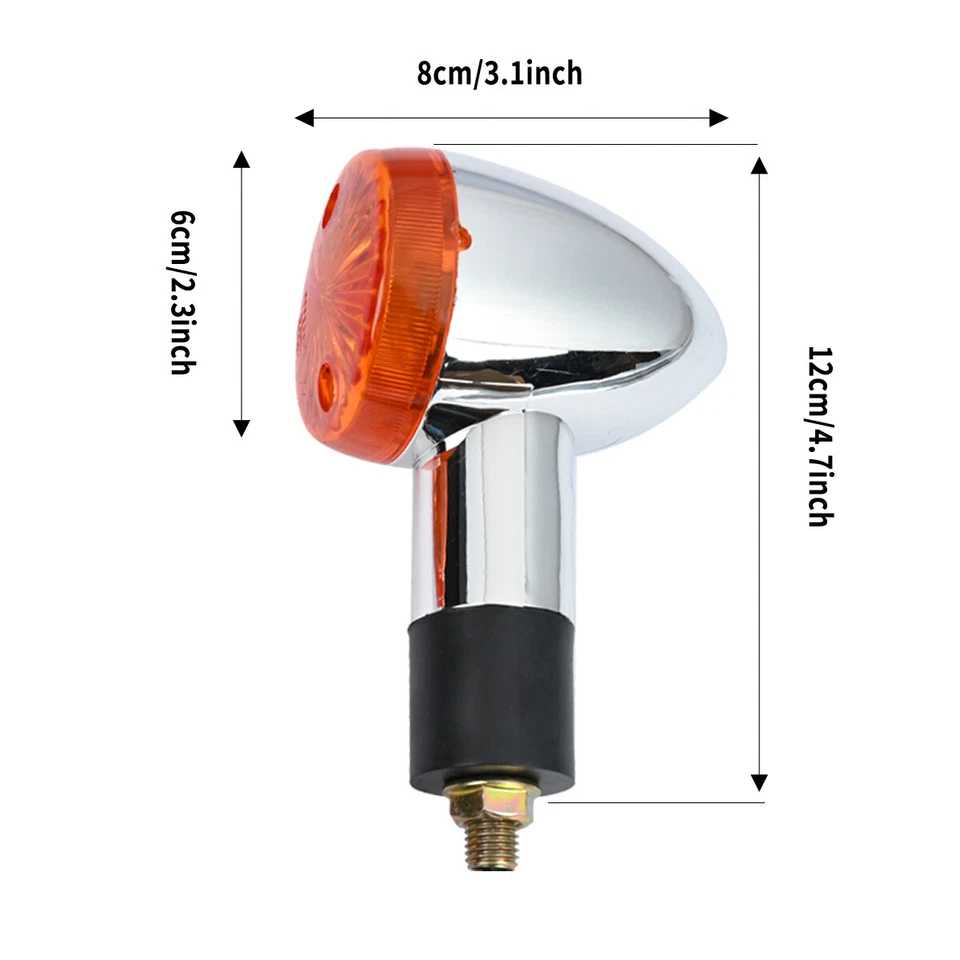 FOR HONDA LEFT AND RIGHT FRONT MOTORCYCLE TURN SIGNAL BLINKER INDICATOR LAMP NEW Foto 3 de 4