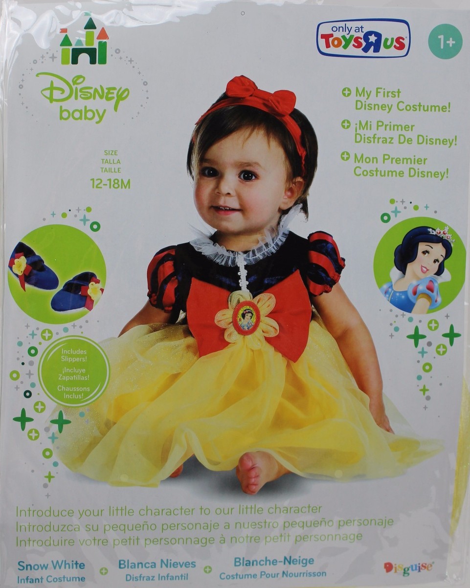 Halloween Disney My First Snow White Dress Costume Size 12-18 months NIP