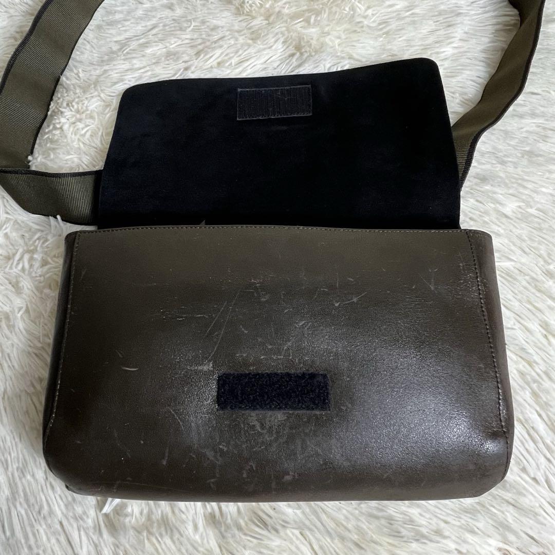 MIU MIU Crossbody Bag Logo Shoulder archive Leather Dark MIU MIU Crossbody Bag Logo Shoulder archive Leather Dark