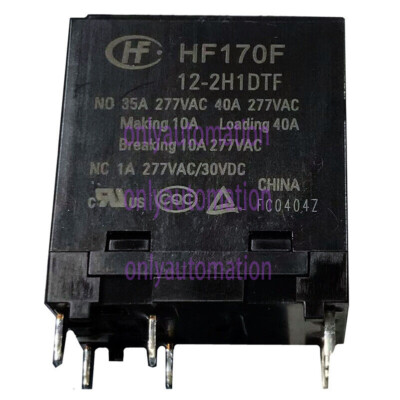 1PC Hongfa HF170F-12-2H1DTF 12VDC Power Relay 8Pins 35A 277VAC~