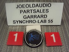 Garrard Synchro LAB 55 Original LOGO Badge. Tested Parting Out Synchro LAB 55