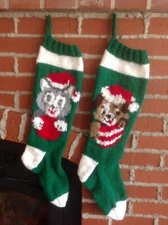 Personalized Hand Knit Christmas Stocking